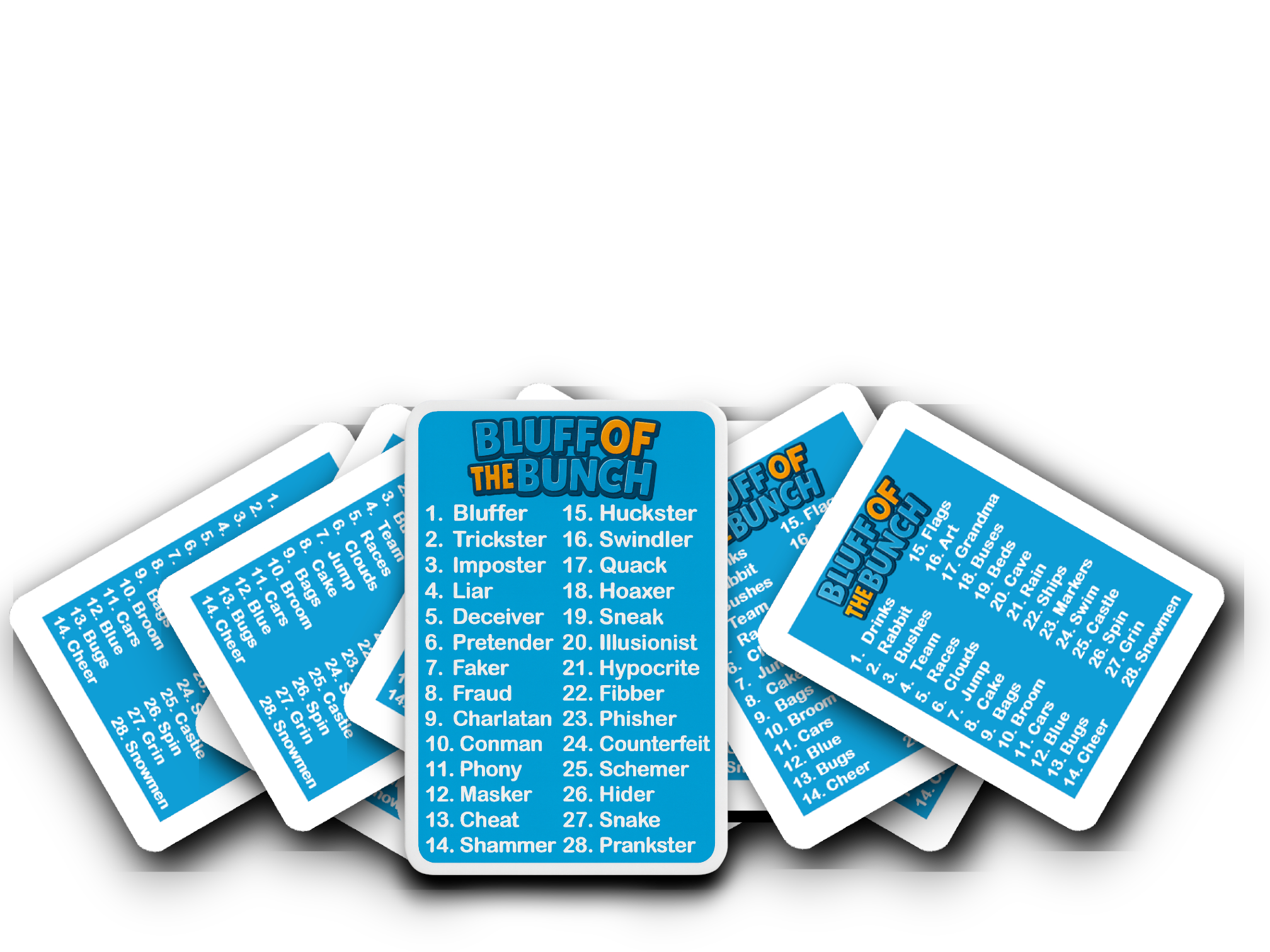 Bluff of the Bunch™ – up to 10 players - Can You Bluff Your Way to Victory?
