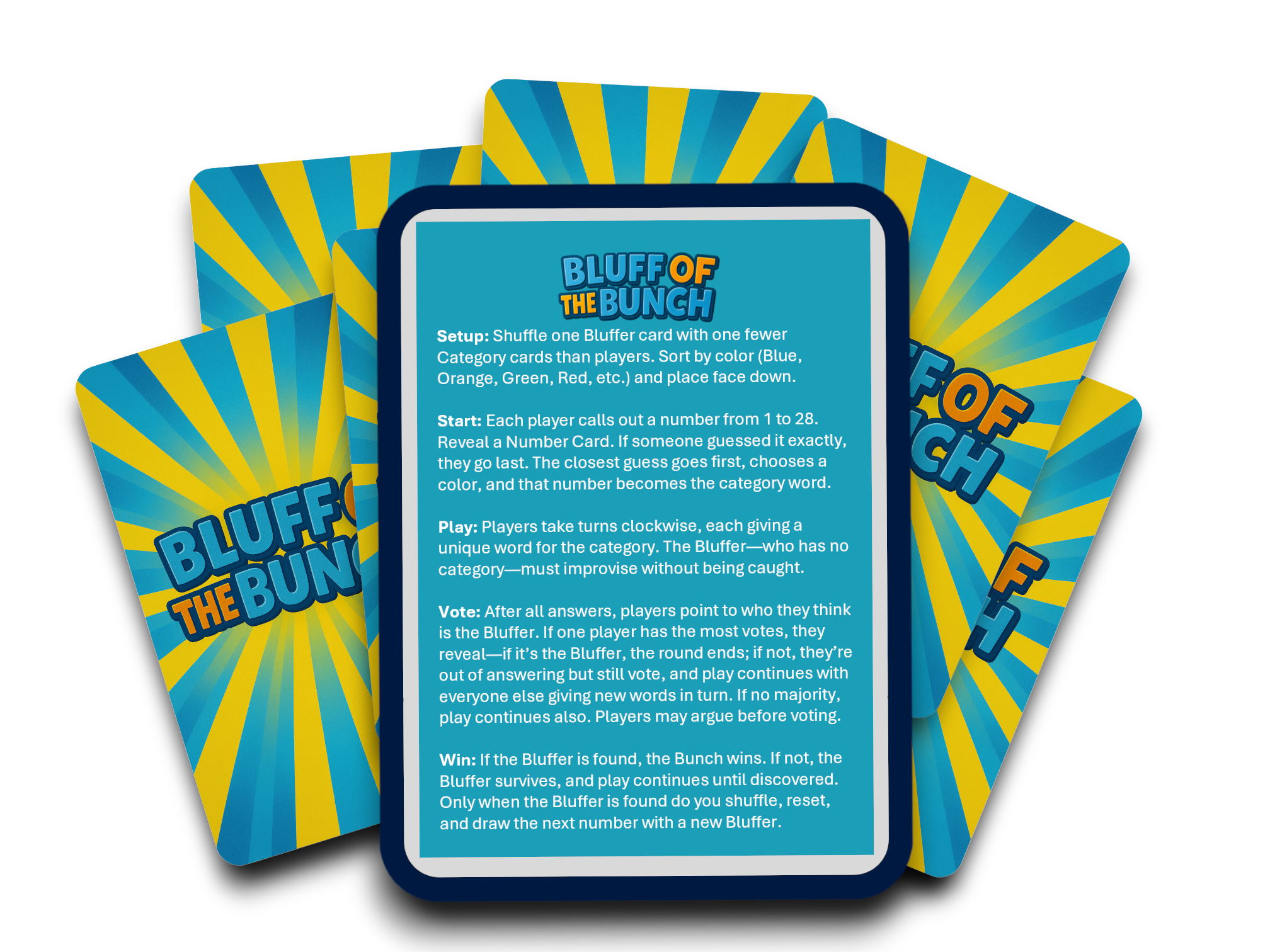 Bluff of the Bunch™ – up to 10 players - Can You Bluff Your Way to Victory?